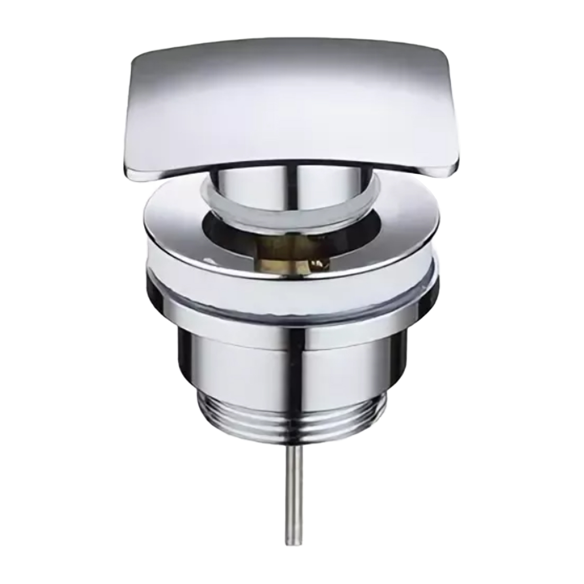 Донный клапан AZARIO для раковины, квадрат, CLIC-CLAC, G 1 1/4, латунь, хром (AZ-106-CHR) Донный клапан AZARIO для раковины, квадрат, CLIC-CLAC, G 1 1/4, латунь, хром (AZ-106-CHR)