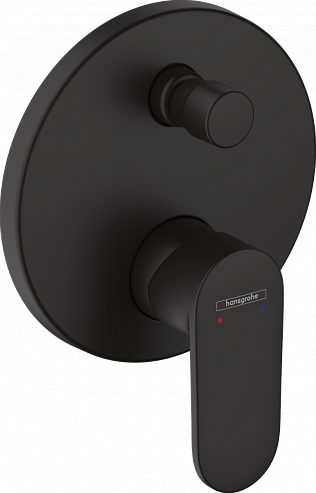 Смеситель для ванны с душем Hansgrohe Vernis Blend, матовый чёрный (71467670)