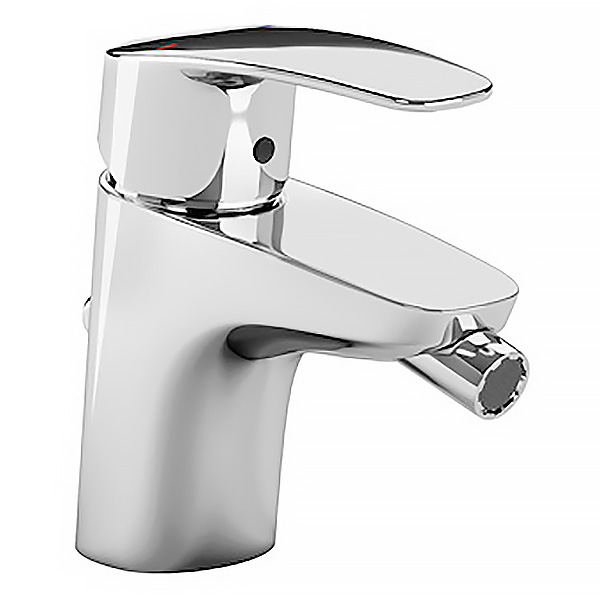 Смеситель для биде Roca MONODIN-N с донным клапаном, керамический картридж, хром (7.5A60.9.8C0.M)