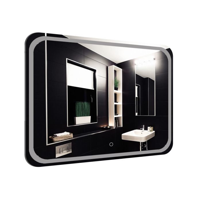 Зеркало Loranto Дина 89х68,5 с подсветкой, сенсорный выключатель с функцией диммера (CS00098010)