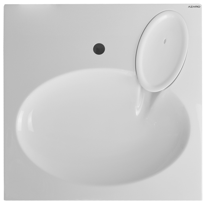 Раковина Azario Elegance NEW 600х600х100 литьевой мрамор, сифон в комплекте, белая (CS00086606) Раковина Azario Elegance NEW 600х600х100 литьевой мрамор, сифон в комплекте, белая (CS00086606)