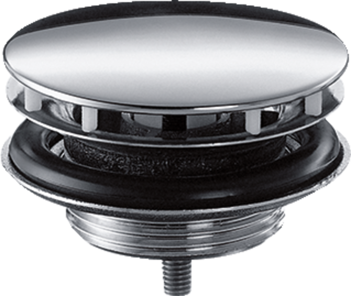 Донный клапан для раковины Hansgrohe с фиксированной крышкой, хром (50001000)