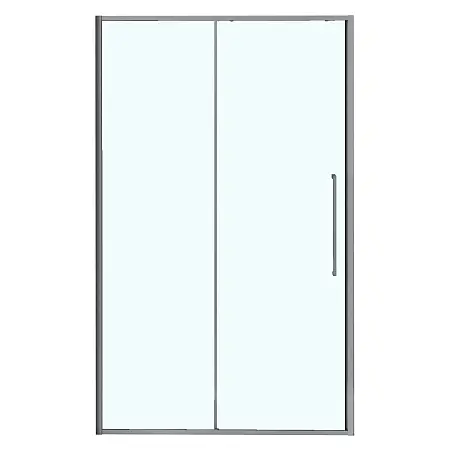 Душевая дверь Azario SHANGHAI 1500х1950 раздвижная, прозрачное стекло 6 мм, профиль матовый графит (AZ-Y43-150-MGR-CL)