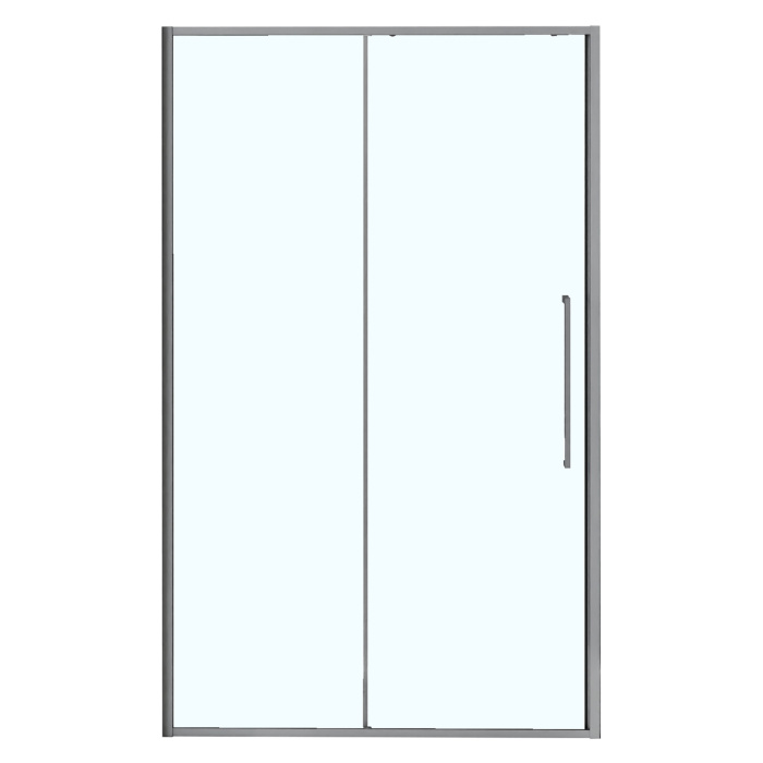 Душевая дверь Azario SHANGHAI 1500х1950 раздвижная, прозрачное стекло 6 мм, профиль матовый графит (AZ-Y43-150-MGR-CL)
