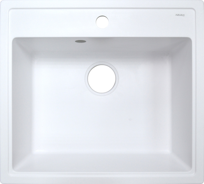 Кухонная мойка AZARIO Litos 570x505x200 искусственный мрамор, цвет Белый (CS00078321)