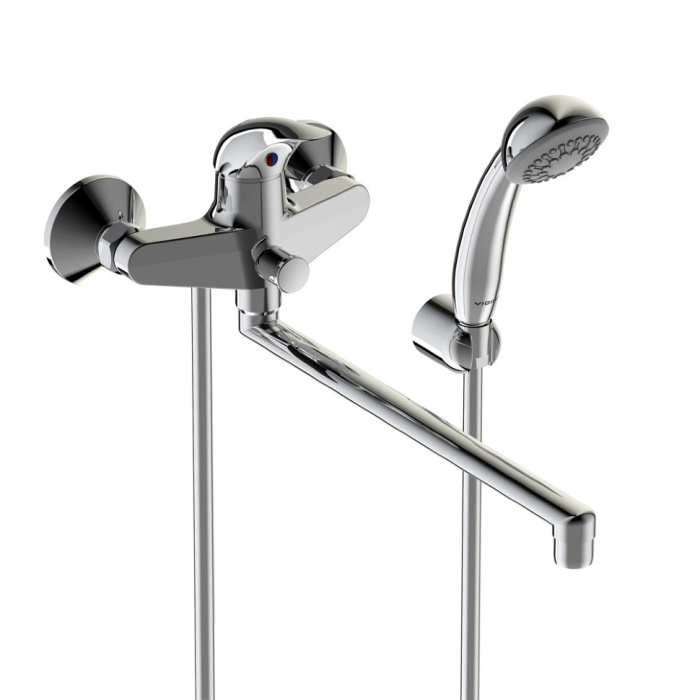 Смеситель для ванны/душа Vidima Orion, универсальный, однорычажный, хром (BA005AA)