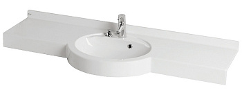 Раковина - столешница AQUATON Отель 1500, белая (1A70133NOT010) Раковина - столешница AQUATON Отель 1500, белая (1A70133NOT010)