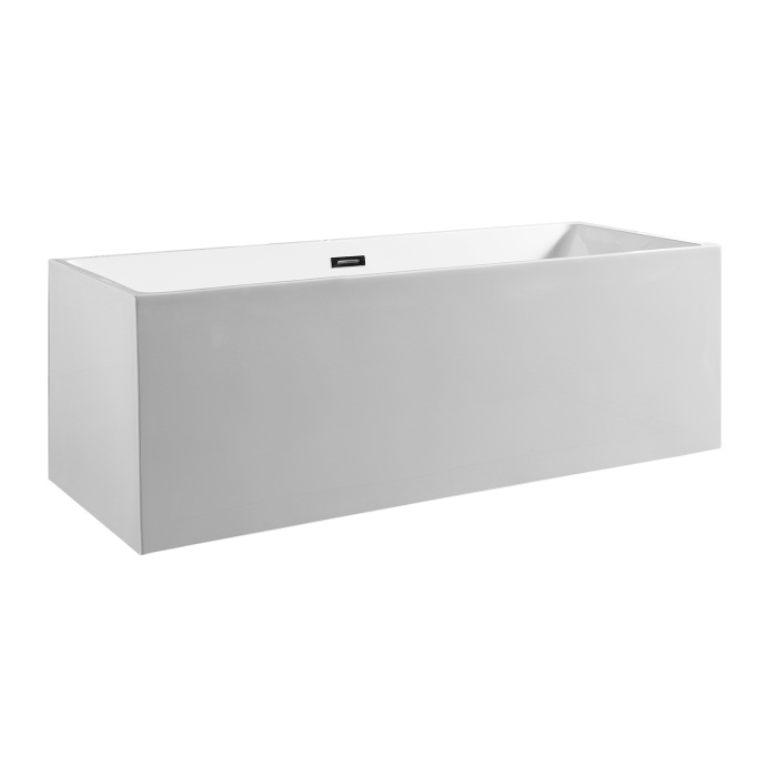 Ванна акриловая Azario MODERN 1500x750x580 отдельностоящая, в комплекте с сифоном и металлической рамой (AZ-6601-15075)