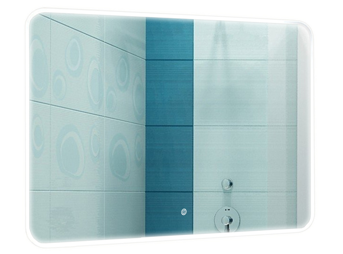 Зеркало AZARIO Alone Raggio 800х600  влагостойкое с подсветкой, сенсорный выключатель с функцией диммера (CS00078965)