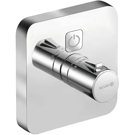 Смеситель для душа Kludi Push внешняя часть, с термостатом, хром (389010538)