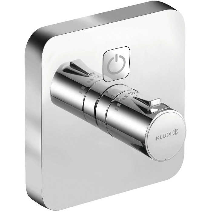 Смеситель для душа Kludi Push внешняя часть, с термостатом, хром (389010538)