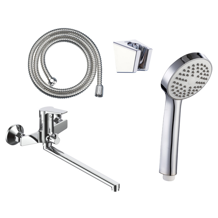 Смеситель для ванны LORANTO INESSA керамический картридж, длинный излив, хром (LR90287000) Смеситель для ванны LORANTO INESSA керамический картридж, длинный излив, хром (LR90287000)