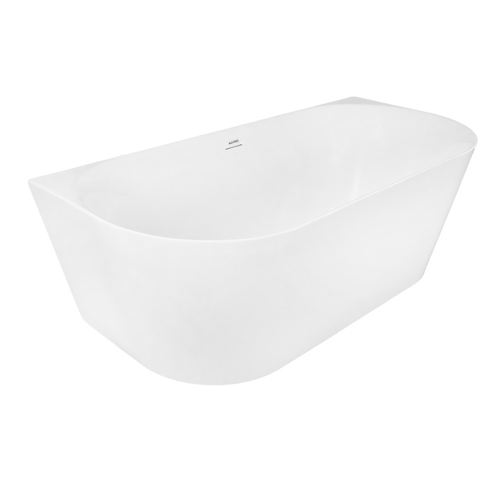 Ванна акриловая Azario MELADO 1700х800х580, пристенная, в комплекте с сифоном и металлическими ножками, белый (AZ-7005-17W)