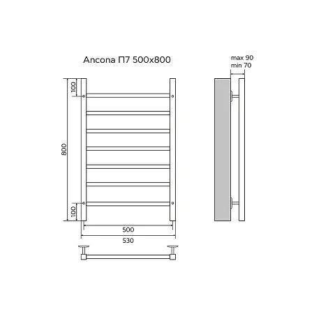ANCONA  500х800  водяной 7 кв ANCONA  500х800  водяной 7 кв