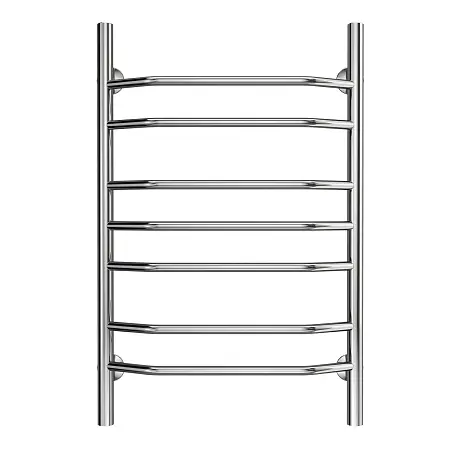 Полотенцесушитель водяной AZARIO RAVENNA 500/800 7 секций, нижнее/диагональное подключение, 1/2", хром (AZ07158)