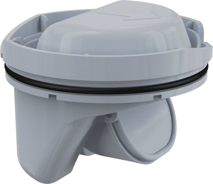 Гидрозатвор для душевого трапа Alca Plast SMART, комбинированный, 97/93x75 мм, серый