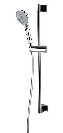 Душевой гарнитур Bossini SINCRONIA: ручной душ 3 режима, душевая штанга, шланг Cromolux 200 см, хром (DE8008U.030)