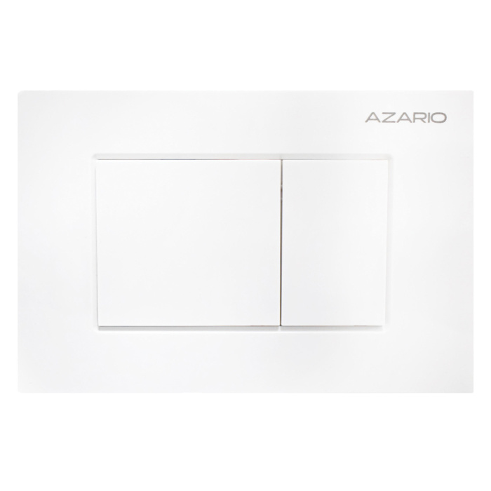 Кнопка смыва AZARIO NEW-TS механическая, двойной смыв, квадратные кнопки, ABS пластик, белый (AZ-ABS-001-W)