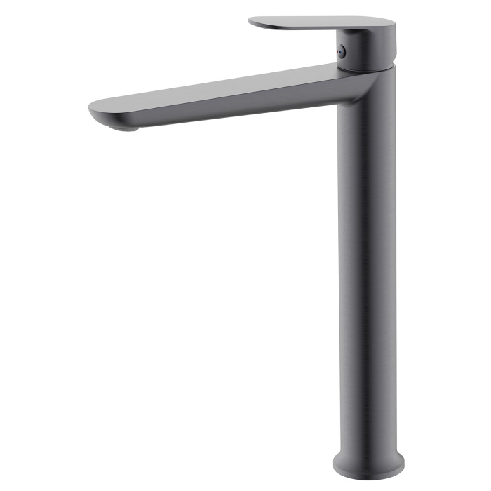 Смеситель для раковины-чаши Azario Alanti высокий, керамический картридж, графит (AZ-K9032GR)