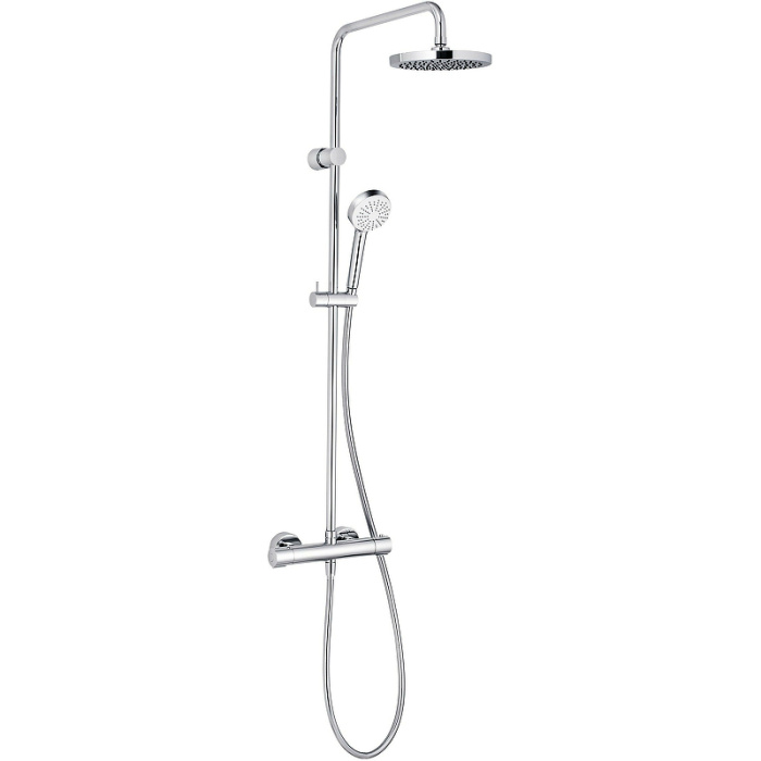 Душевая система KLUDI LOGO DUAL SHOWER SYSTEM с термостатом, хром (6809405-00) Душевая система KLUDI LOGO DUAL SHOWER SYSTEM с термостатом, хром (6809405-00)