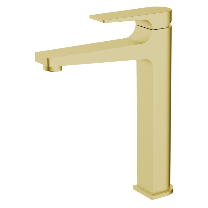 Смеситель для раковины-чаши Azario Arida высокий, керамический картридж, золото матовое (AZ-K9054MG)