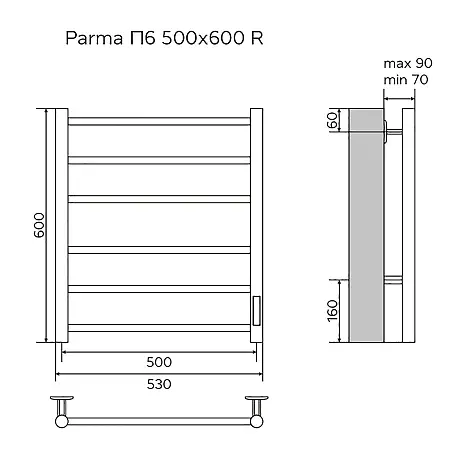 Parma П6 500х600 R Parma П6 500х600 R