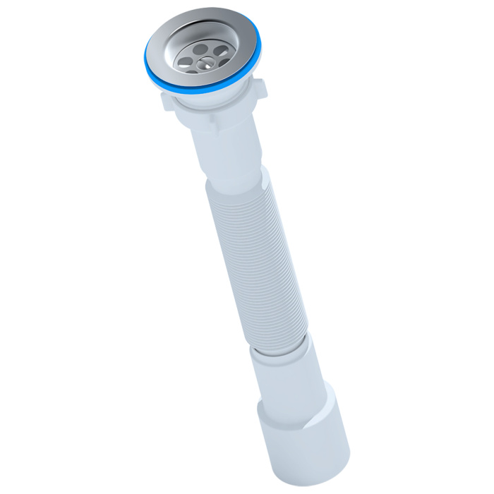 Сифон Ани Пласт гофрированнй 1 1/2 *40-50 396-806мм (G106)