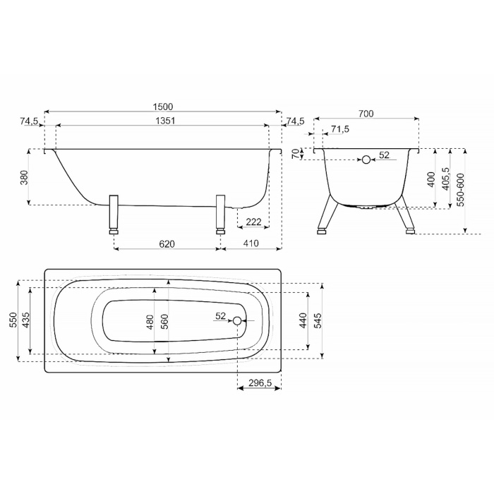 RV-150 схема с размерами