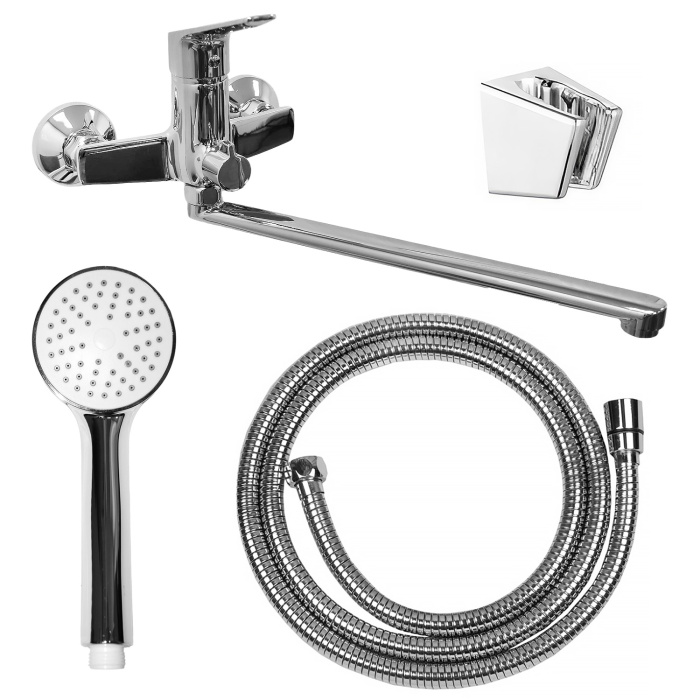 Смеситель для ванны LORANTO GRACIA керамический картридж, длинный излив, хром (LR90000015) Смеситель для ванны LORANTO GRACIA керамический картридж, длинный излив, хром (LR90000015)