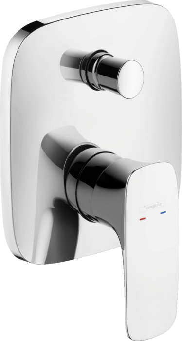 Смеситель для ванны Hansgrohe PuraVida, скрытый монтаж, однорычажный, хром (15445000)