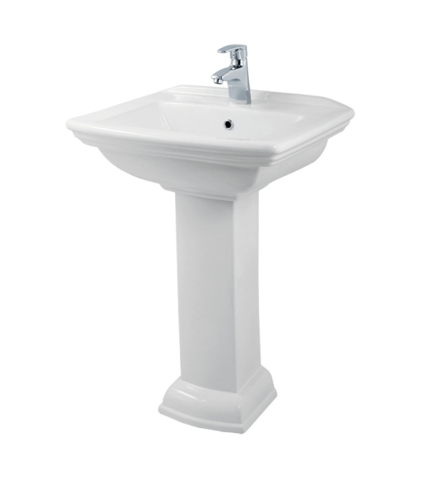 Раковина на одной ножке Creo Ceramique ORLEANS 600х475х870, белая (OR3000+OR3010) Раковина на одной ножке Creo Ceramique ORLEANS 600х475х870, белая (OR3000+OR3010)