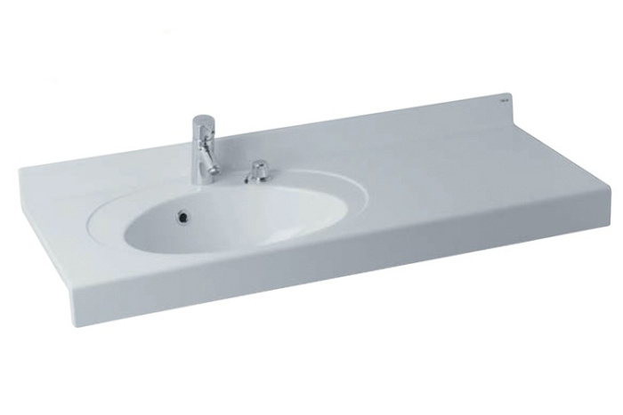 Раковина - столешница AQUATON Отель1200, белая (1A70093NOT01L) Раковина - столешница AQUATON Отель1200, белая (1A70093NOT01L)