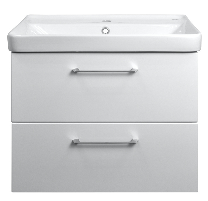 Комплект Azario тумба Ника 70 700х475х560 подвесная с раковиной Monte 70 белый глянцевый (CS00080144)