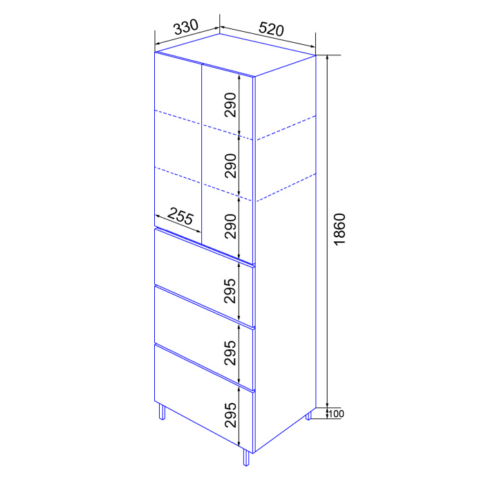 Пенал Эстима 523_схема