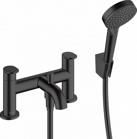 Смеситель на борт ванны Hansgrohe Vernis Blend, матовый чёрный (71461670)