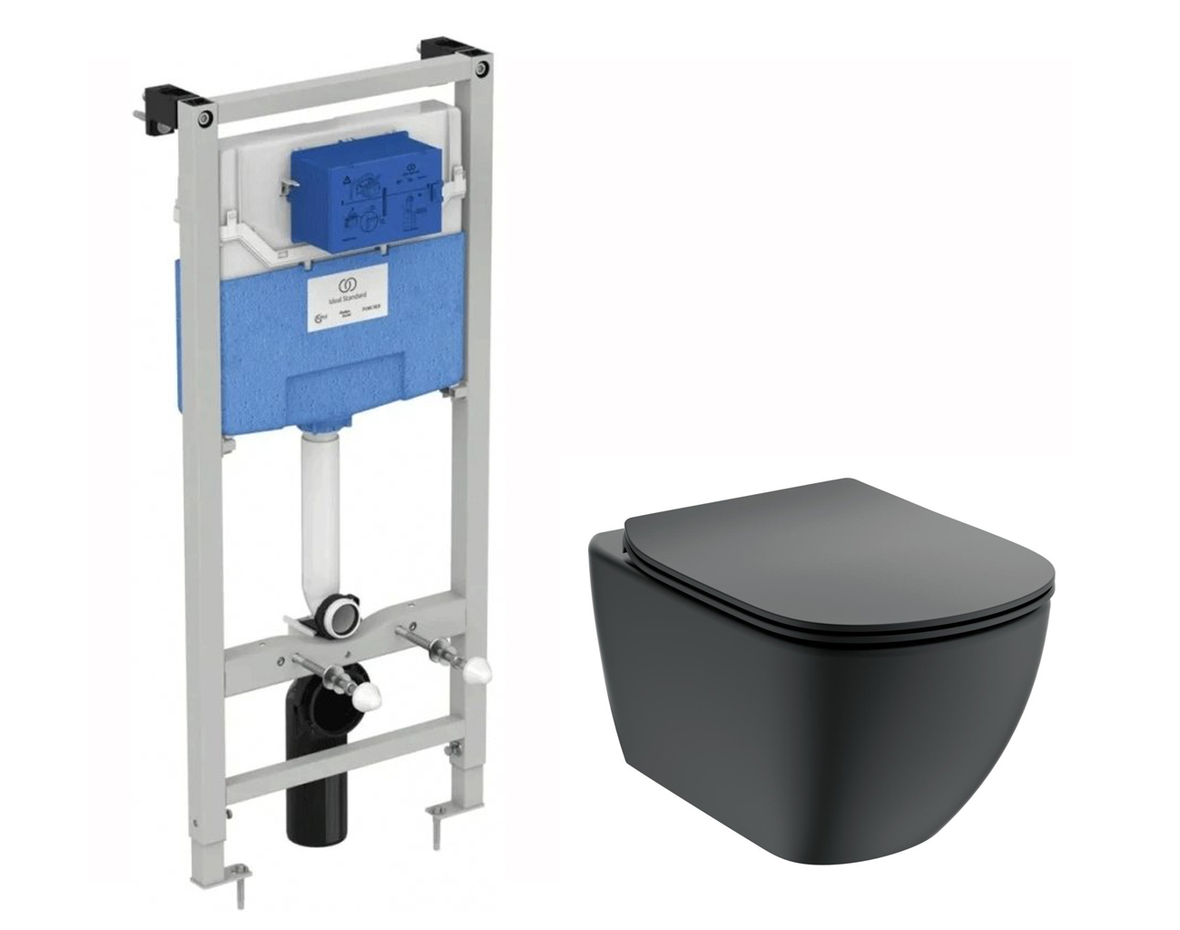Унитазы ideal standard отзывы. Инсталляция 35 см ideal standard prosys. унитаз подвесной ideal standard tesi t354601 с микролифтом. tesi черный комплект ideal standard. рама для монтажа подвесного биде ideal standard prosys.