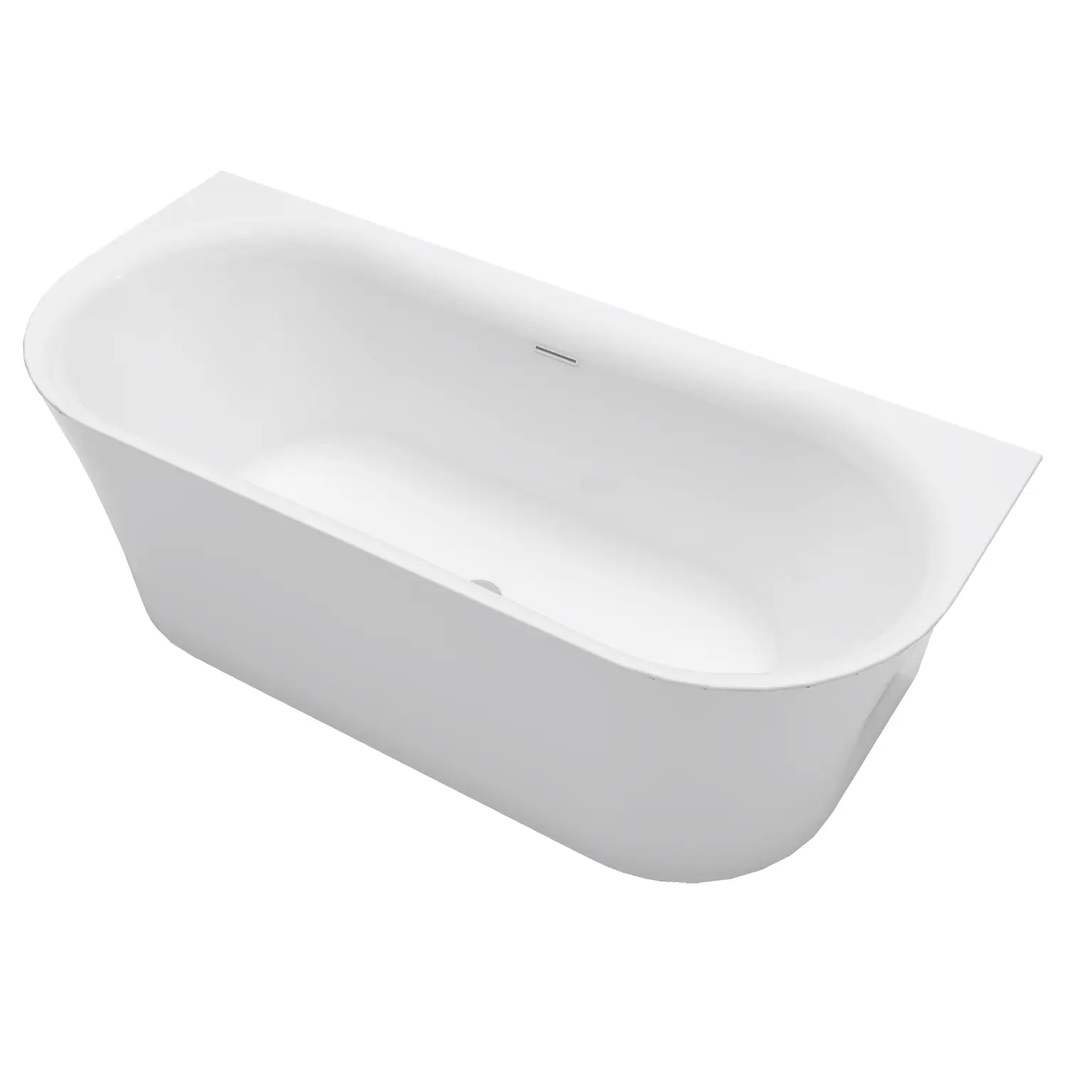 Ванна акриловая Azario ENGELS 1700x750x580 пристенная, в комплекте с сифоном и металлической рамой (ENG17075)