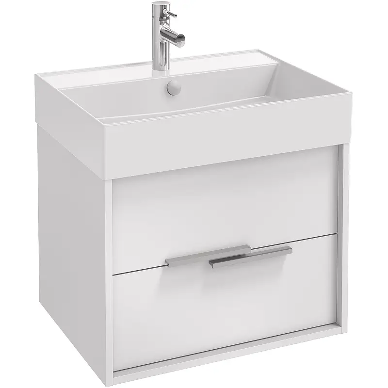 Тумба под раковину Jacob Delafon Vivienne 60 подвесная, Белая глянцевая (EB1666-J5-J5)