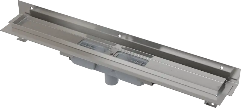 Душевой лоток Alcadrain для перфорированной решетки с регулируемым краем к стене (APZ1104-850)