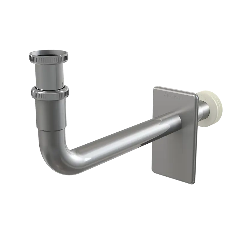 Патрубок сифона Alcadrain с крышкой и накидной гайкой 5/4" (A438)