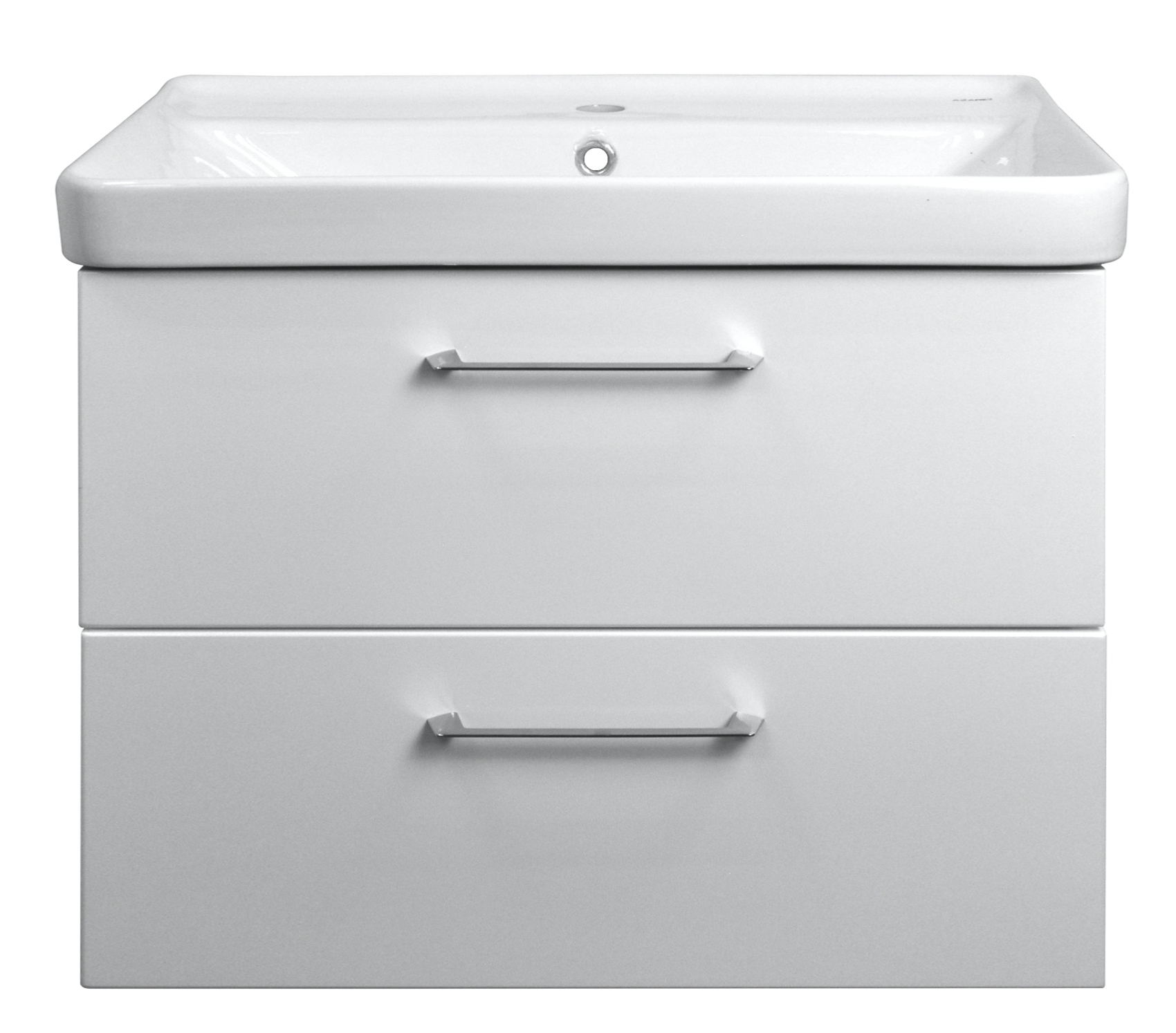 Комплект Azario тумба Ника 80 800х475х560 подвесная с раковиной Monte tx 80, белый глянцевый (CS00080145)