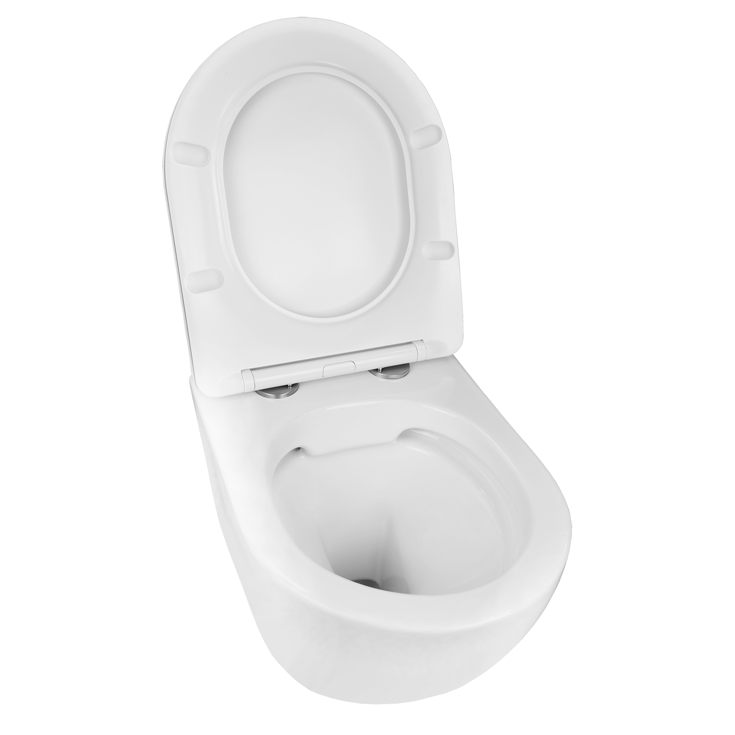Унитаз подвесной Azario Gloria 480х370х360 безободковый, с ...