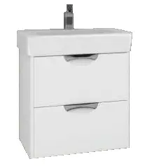 Тумба под раковину AQUATON СИЛЬВА 60 напольная, Дуб Полярный (1A211801SIW70)