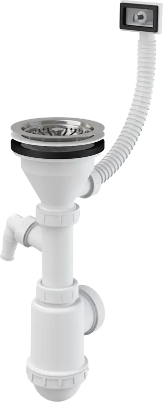 Сифон для мойки Alcadrain с нержавеющей решеткой (A447P -DN50/40)