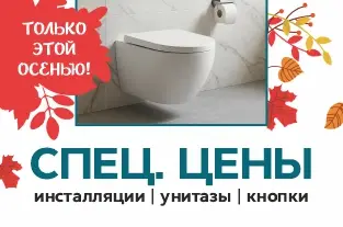 Скидки до 20% на унитазы с инсталляцией от Roca и LAUFEN