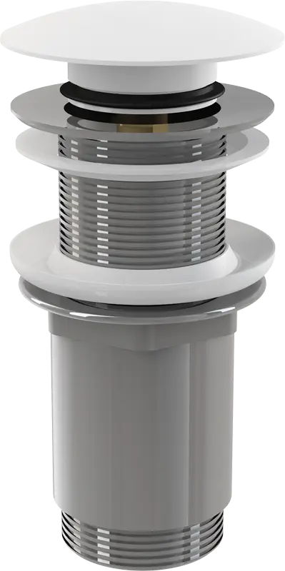 Донный клапан Alcadrain click-clack, белый (A395B)