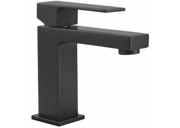 Смеситель для раковины Paffoni ELLE без донного клапана, черный матовый (EL071NO)