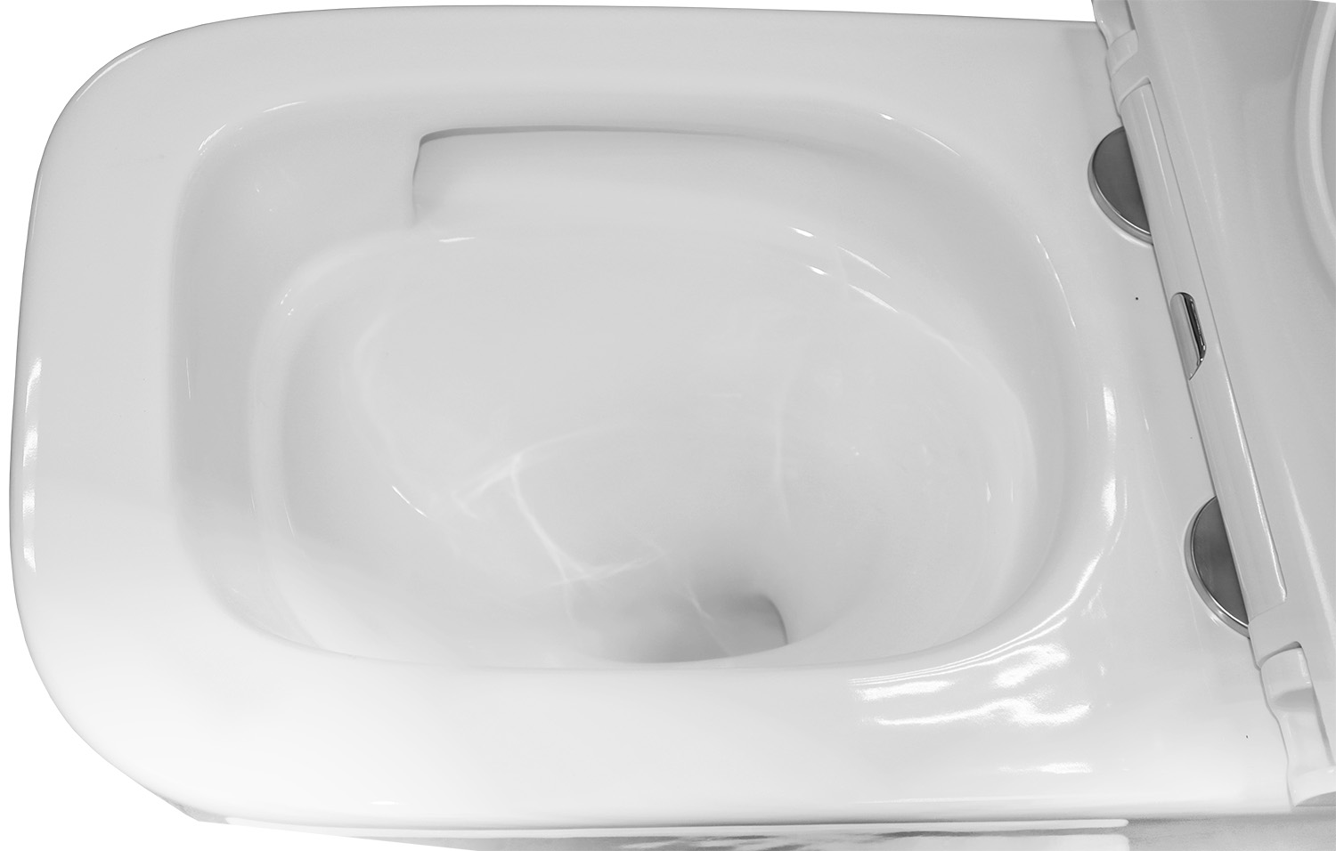Унитаз подвесной Azario Teramo 340х490х350 безободковый, слив "Торнадо ...