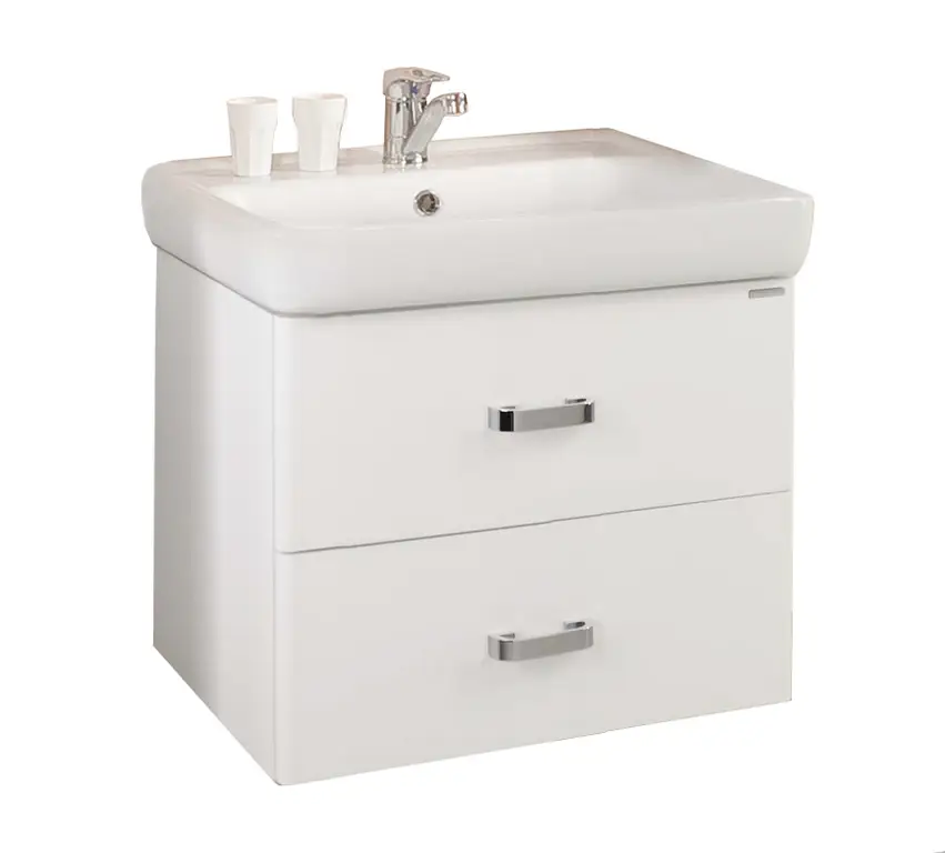 Тумба под раковину AQUATON Америна 60, белая (1A135401AM010)