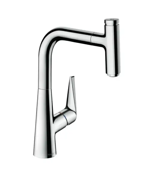 Смеситель для кухни Hansgrohe Talis Select S, однорычажный, с выдвижным изливом, хром (72822000)